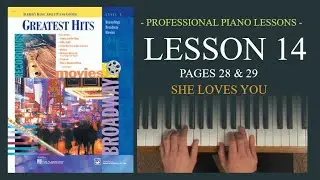 Alfred Basic Adult Piano Course Greatest Hits Level 1 | Pgs 28 & 29 She Loves You