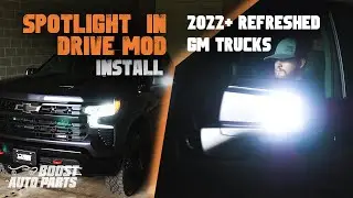 2022-2025 GM Mirror Spot Light в Drive Mirror Mod &mdash; Silverado и Sierra 1500/2500/3500 Refreshed