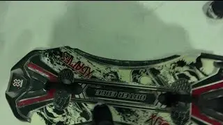 Fast sled run at night