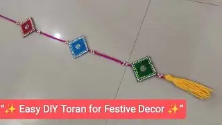 &ldquo;DIY Festive Hanging, Colourful Handmade ToranforHomeD&eacute;cor&rdquo;#yt#indianart#diwali#art#diy#craft#viral 