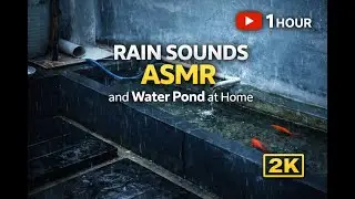 Rain Sounds Water Pond with Fish | Relaxing ASMR for Sleep