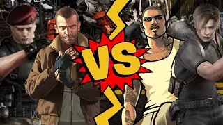 M.U.G.E.N. Battles | Niko Bellic/Jack Krauser vs Carl Johnson/Leon Kennedy