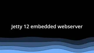 Jetty 12 embedded simplest  