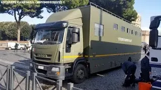 Esercito Italiano & Carabinieri |Trasporto Cavalli  corsa | Roma Capitale |