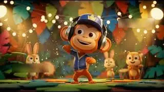 छींकू बंदर डांस 🐒 | Monkey DJ Dance | Funny Hindi Kids Cartoon Song | 3D Animation