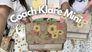 Coach Klare Mini Review + Unboxing 🌸 Floral Cluster Print