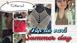 'Summer day''Top  de vara crosetat -tutorial