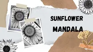 Sunflower Mandala Art for beginners || step - by - step tutorial for beginners || Easy to draw ||