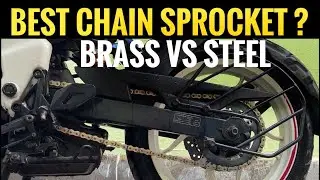 IS BRASS chain sprocket better than STEEL CHAIN SPROCKET KIT ?| Choose the BEST CHAIN SPROCKET KIT