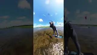 Транзишен Кайт трюк double backroll downlop transition (Linas flysurfer sonic 4 12) #kite #bigair