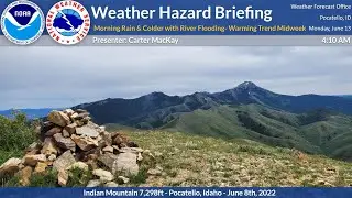 6/13/22 Hazard Briefing - Morning Rain & Colder with River Flooding - Warming Trend Midweek