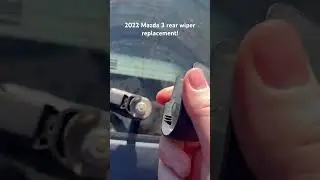 Mazda 3 rear wiper replacement #mazda #rearwindow #windshield #wipers  #replace