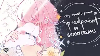 SPEEDPAINT 🤗 it's okay to cry illustration! | A rather melancholic drawing but in a sweet way.