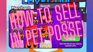 How to sell pets in Roblox Pet Posse! #shorts