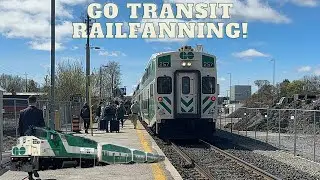 (A Lot Of F59PHs and Old Cab Car 257) Go Transit Railfanning Around The Aurora Area