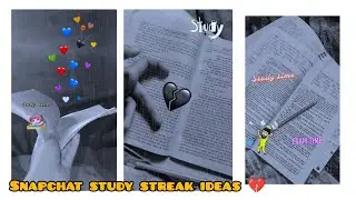 Snapchat streak ideas for study's/📚 books //be creative 💙🩷❤️ #snapchat #streak #ideas #viralytshorts
