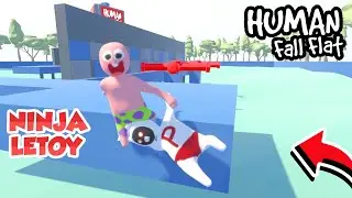 DUO LETOY NINJA WARRIOR LAGI TAPI KITA MUSUHAN!!! - HUMAN FALL FLAT STRESMEN