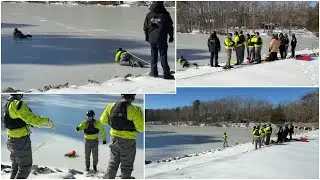 Henrico firefighters train for ice rescues as prolonged cold freezes area waterways