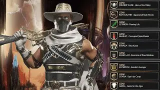 MK11 - Kombat League Season Of Time - All Skins & Gear Showcase [HD 1080p 60fps]