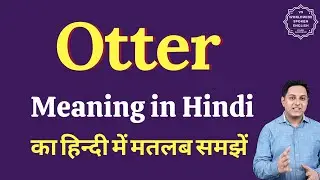Otter meaning in Hindi | Otter ka kya matlab hota hai | Spoken English Class