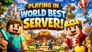 Playing in world best smp #chocomc #server_minecraft #server | The Great Indian Minecraft 😮|