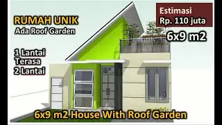 WAH RUMAH 6x9 - 1 LANTAI ADA ROOFTOP  ( Modern House Design )