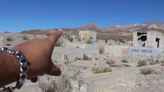 Mysterious abandoned  desert structures