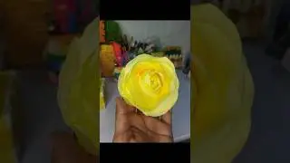 How to make tissue paper flowers #diy#craft #art #trending #trendingshorts#shorts #shortvideo #short