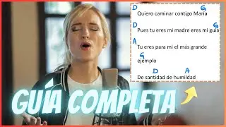 ✅ Cómo Tocar CONTIGO MARÍA en GUITARRA - Athenas | Música Católica | LETRA Y ACORDES GUÍA COMPLETA