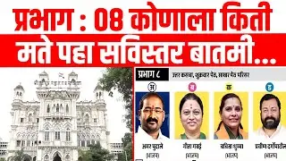 प्रभाग : 08 कोणाला किती मते पहा सविस्तर बातमी...