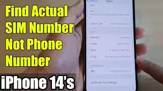 iPhone 14/14 Pro Max: как узнать реальный номер SIM-карты, а не номер телефона