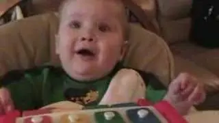 Aaron playing