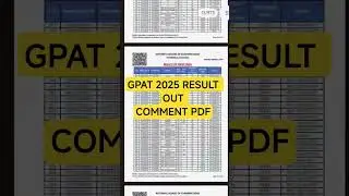 GPAT 2025 Result Out 🔥 NBEMS GPAT Result 2025 l GPAT Result Out l How to Check GPAT Result 2025