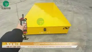 5 Tons Steerable Trackless Transfer Cart with Climbing Capability#transporter #transfer cart #tech
