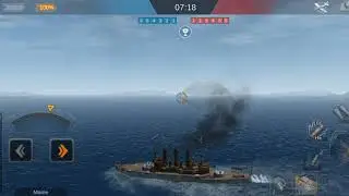 United States Battleship (maine years 1902) in World War Battleship Android game.