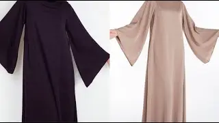 Abaya Sleeves Cutting And Stitching |Elegant Bell Sleeves For Abaya | Flowy & Feminine Style