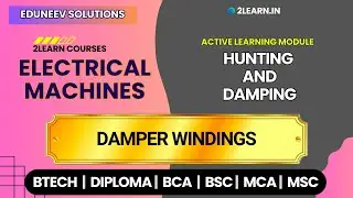 Hunting and Damping | Damper Windings in Synchronous Machines