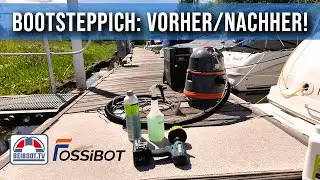 Cleaning boat carpets without shore power &ndash; FOSSIBOT F3600 Pro in action