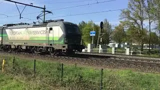 Tankers Freight Train With 5 Brandnew ERR Tanker Railcars ( Wagons) RTB-Cargo at Blerick NL 3.5.2023