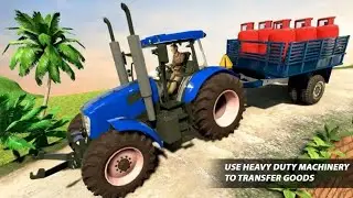 Tractor Trolly Drive Offroad Cargo: Tractor Games