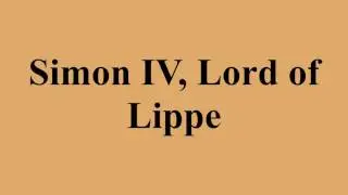 Simon IV, Lord of Lippe