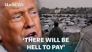 Trump issues warning to Hamas as he meets Netanyahu at his home in Florida | ITV News