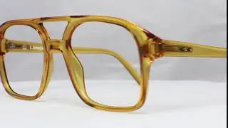 Men's Vintage Eyewear: Plastic 80s Frame Thirteen