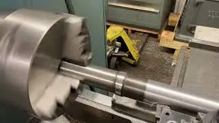 Re-Turning Shaft to Remove Run-Out Bend in Welded Shaft for Better Balance and Chucking next op