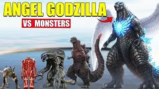 Angel Godzilla vs Giant Monsters | 3D Monster Size Comparison 2025
