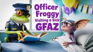Officer Froggy Visiting A Sick GFAZ  📱
