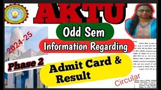 Aktu phase 2 Result information 👍👍|  Even sem admit card information
