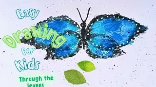 Creative Leaf Art for Kids 🌿 | Butterfly Painting Tutorial #ytshorts #shivani'scraftcorner #artist 