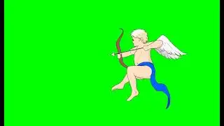 Cupid Animation | Green Screen Free Copyright Video |