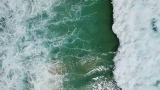 Creative Common -- A Drone Footage of Ocean Waves